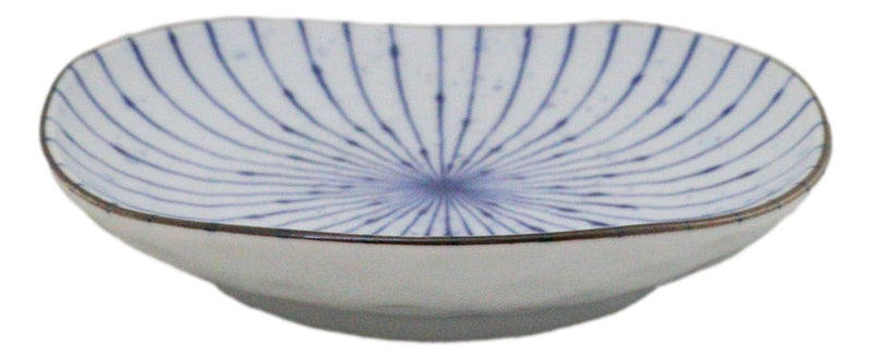 Pack Of 6 Fubuki Tokusa Made In Japan Round Flair Appetizer Shallow Bowls Plates