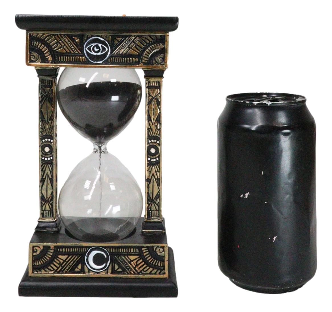 Wicca Sacred Symbols Astrology All Seeing Eye Invertible Glass Mystic Sandtimer