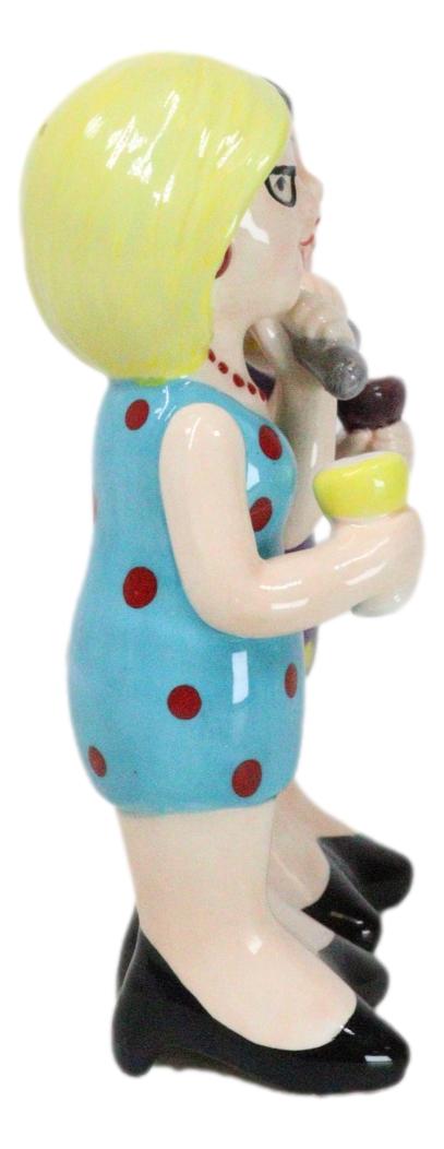 Ceramic Gossiping Phoney Friends Wine And Whine Party Salt Pepper Shakers Set