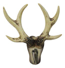 Deer Stag Antler Wall Hook Rustic Western Faux Bone Antler Single Peg Hanger