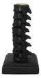 Black Vertebrae Back Bones Spine Skeleton Macabre Taper Candle Holder Figurine