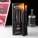Set of 4 Witchcraft Ritual Spell Vampire Tears Dripping Pink Black Taper Candles