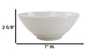 Set Of 6 Modern Yukino Hana Snowflakes Melamine Soup Pasta Salad Bowls 26oz