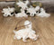 Set Of 6 Antique White Octopus Ocean Marine Wall Hanging Decor Tree Ornaments