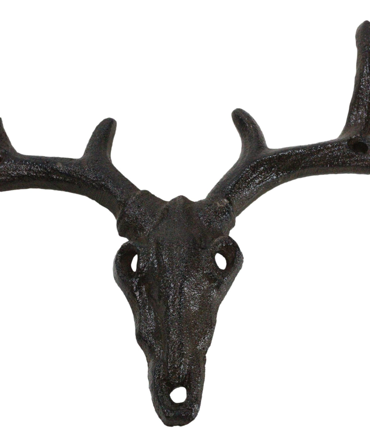 Pack Of 2 Hunters Rack Deer Elk Skull Antlers Wall Mounted Coat Hooks Plaque