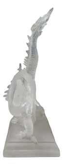 Legendary Chinese Orient Azure Dragon King Frosted Translucent Acrylic Figurine