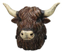 Rustic Western Scottish Highlands Cattle Cow Wine Holder Container Pot Holder 9"