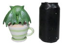 Ruth Thompson Artisan Matcha with Maeve Drake Wyrmling Dragon In Cup Figurine