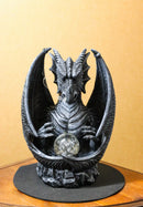 Smoke Fire Breathing Guardian Stone Dragon Backflow Incense Cone Burner Figurine