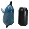 Nautical Ocean Marine Flipping Blue Dolphin Fish Wine Bottle Holder Beach Accent