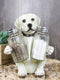 Pup And Spice Wide Eyed Cute Labrador Puppy Dog Glass Salt & Pepper Shakers Set