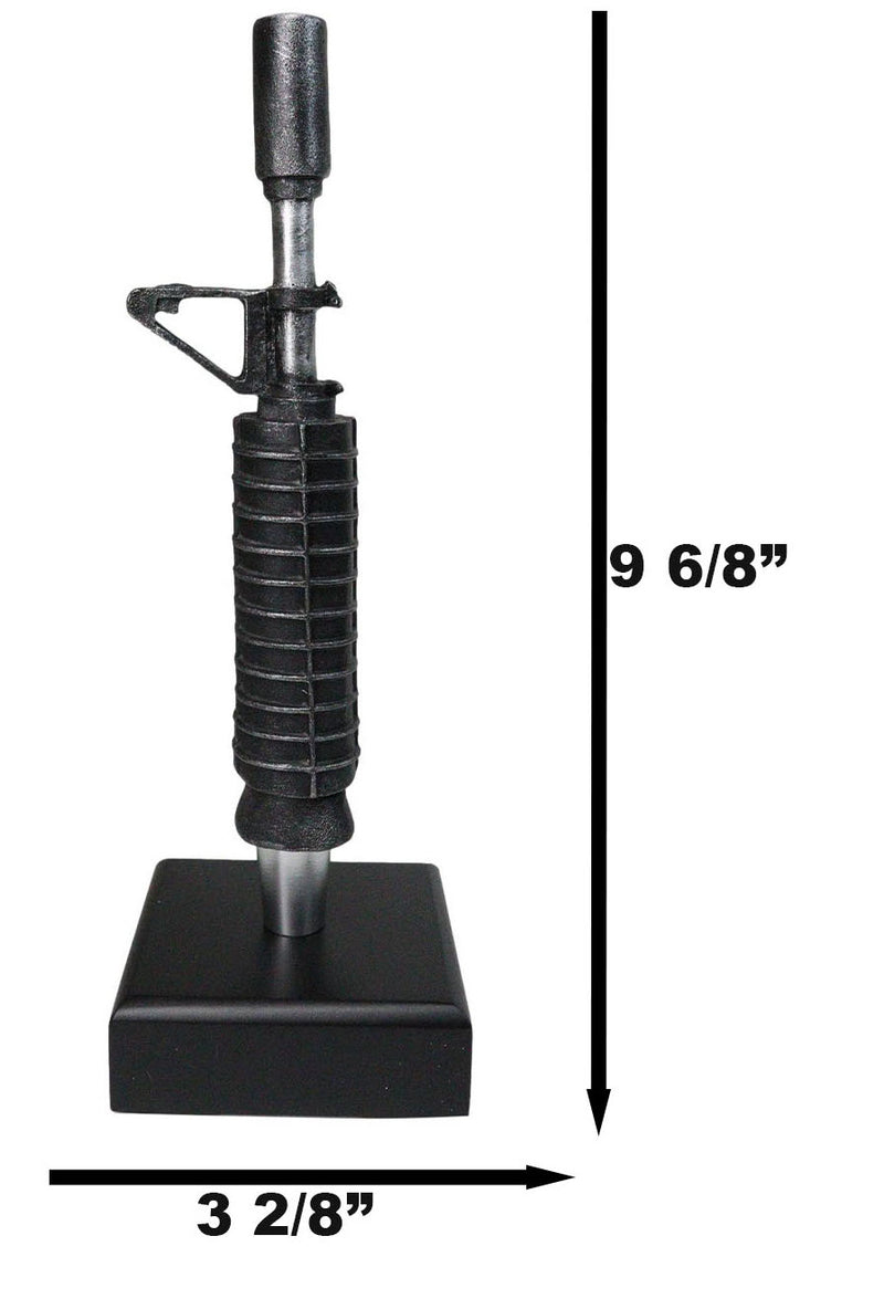 AR15 Rifle Barrel Novelty Beer Tap Handle Figurine W/ Base Barware Accessory