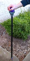 Dark Occult Pentagram Baphomet Sabbatic Goat of Mendes Swagger Stick Cane Staff