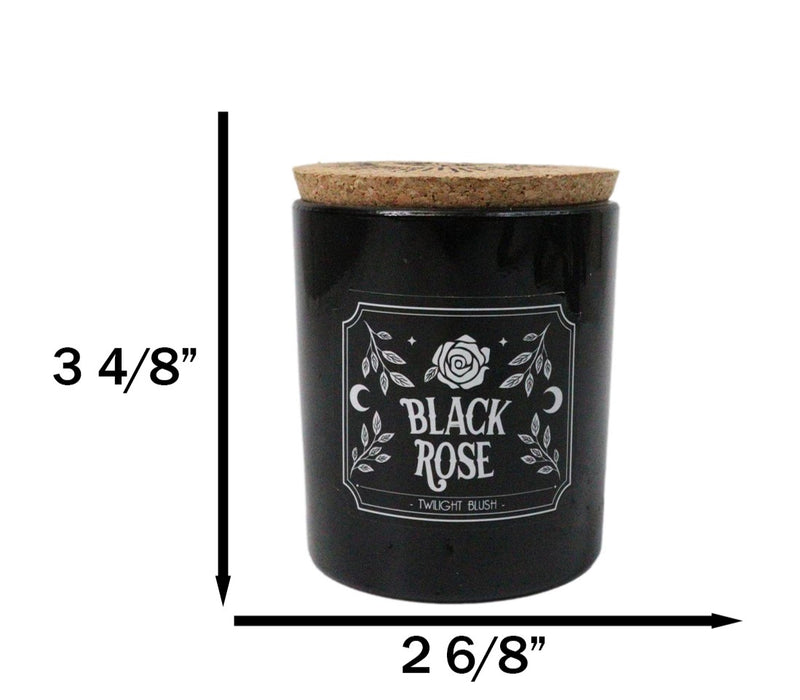 Wicca Midnight Ritual Black Rose Twilight Blush Pillar Candle Home Fragrance