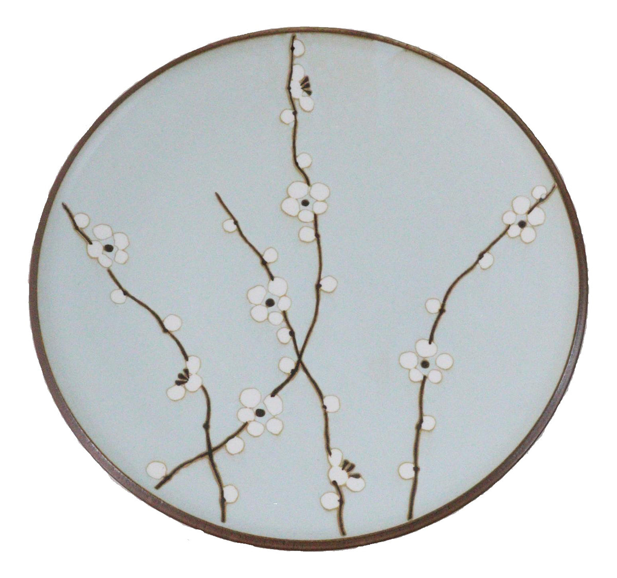 Pack Of 4 Made In Japan Soushun Sakura Round Porcelain Buffet Lunch Plates 10"D