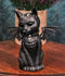 Cultic Fiends Gargoyle Cat Baphomet W/ Bat Wings Triple Moon Pentagram Figurine