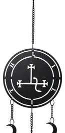 Dark Wicca Occultism Seal of Lilith Moon Sigil Spiral Wall Hanging Decoration