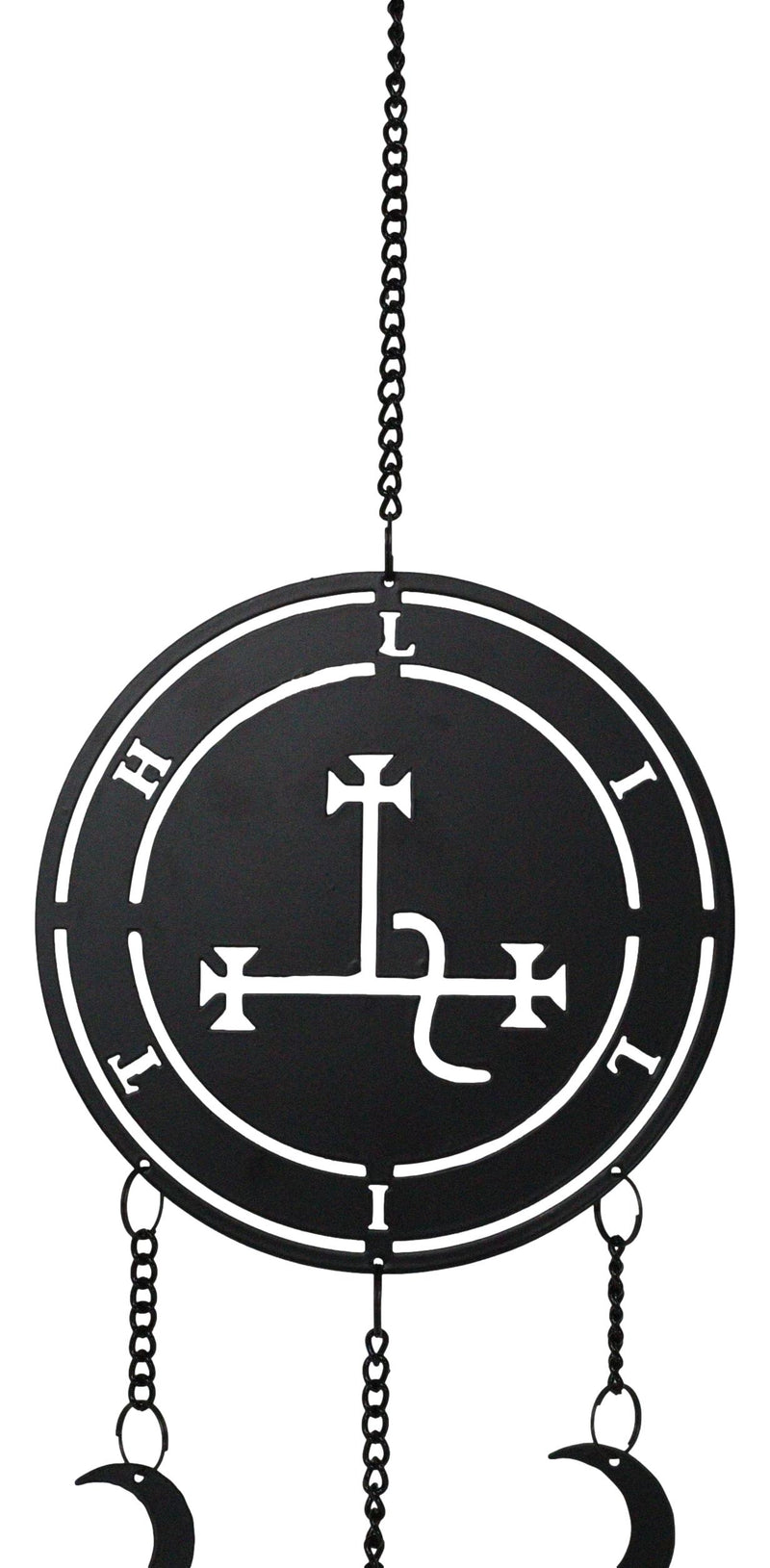 Dark Wicca Occultism Seal of Lilith Moon Sigil Spiral Wall Hanging Decoration