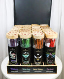 Pack Of 20 Dark Forest Fragranced Incense Sticks With Wood Holder Display Set
