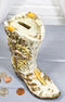Western Spike Nail Ichthys Fish Crown Of Thorns Jesus Cowboy Boot Money Bank