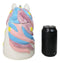 Sacred Purity White Unicorn With Rainbow Mane Horn Ceramic Cookie Jar Figurine