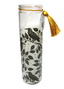 Pack of 2 Mystic Raven Deadly Nightshade Scented Tube Candles in Glass Jars 8"H
