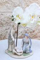 Christmas Nativity Holy Family Mary Joseph Jesus Bone China Porcelain Figurine