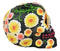 Day of The Dead Metallic Bright Sunflowers Floral Blooms Sugar Skull Figurine