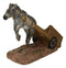 Moonshine Donkey Mule Lifted In The Air By A Wheel Cart Wine Bottle Holder