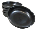 Pack Of 5 Black Tetsu Kesho Ceramic Collection Shallow Bowl Or Deep Plates 10oz