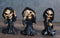 Set Of 3 See No Evil Speak No Evil Hear No Evil Grim Reaper Chibi Mini Figurines