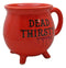Wicca Magic Red Dead Thirsty Bloody Cauldron Ceramic Mug With Handle 16oz