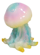 Nautical Colorful LED Glow Light Acrylic Resin Jellyfish Sea Jellies Figurine