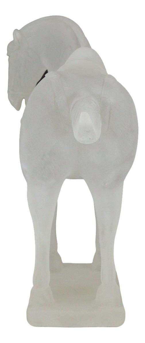 Ebros Acrylic Translucent Ming Terracotta War Horse Replica Statue 11.5" Long