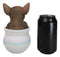 Pet Taco Chihuahua Teacup Puppy Dog Figurine With Glass Eyes Pup In Pot