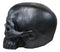 Graveyard Gothic Memento Mori Giant Oversized Sinister Black Skull Statue 23"L