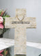 Rustic Inspirational Tuscany Vintage Love Never Fails Heart Relief Wall Cross