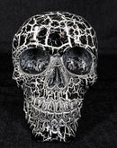 God of Lightning Thunder Bolt Punk Rock Black Skull Figurine Ossuary Macabre Art