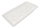 Pack Of 12 Ceramic White Neta Zara Sushi Case Plates With Drip Holes 8" By 4"