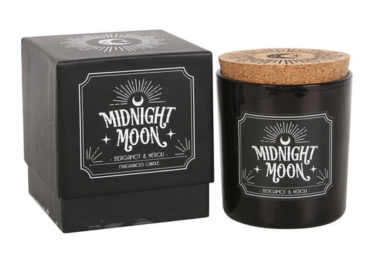 Wicca Midnight Moon Bergamot and Neroli Orange Pillar Candle Home Fragrance