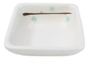 Pack Of 6 Square Yukino Hana Snowflakes Melamine Condiments Dipping Sauce Dishes