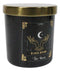 Wicca Witchcraft Mystic Tarot The Moon Black Opium Scented Candle With Gold Lid