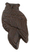 Cast Iron Metal Rustic Country Forest Nocturnal Owl Bird Door Knocker Sculpture