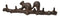 Rustic Cast Iron Playful Squirrel Perching On Tree Branch 4-Peg Wall Hooks Decor