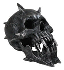 Hell Spawn Silver Spiked Horns Demon Pit Lord Crownbreaker Skull Figurine 8.5"L