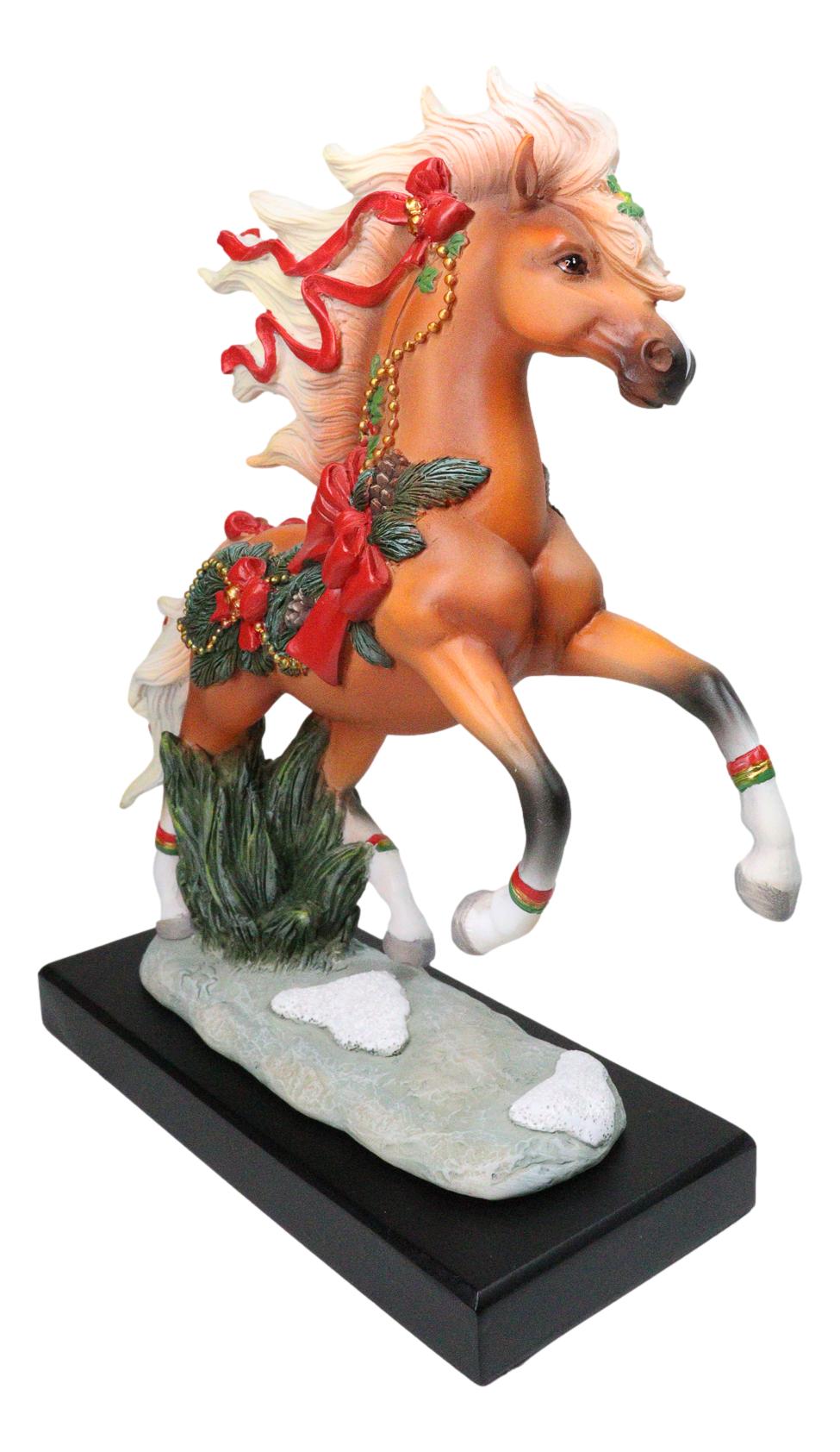 Chestnut Cheer Prancing Steed Horse Western Decor Figurine By Laurie Prindle