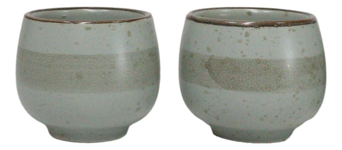 Blue Plum Japanese Sakura Cherry Blossoms Porcelain Sake Flask With Cups Set