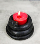 Pack Of 2 Witchcraft Dark Magic Black Coiled Snake Tea Light Votive Candleholder