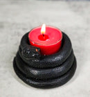 Pack Of 2 Witchcraft Dark Magic Black Coiled Snake Tea Light Votive Candleholder