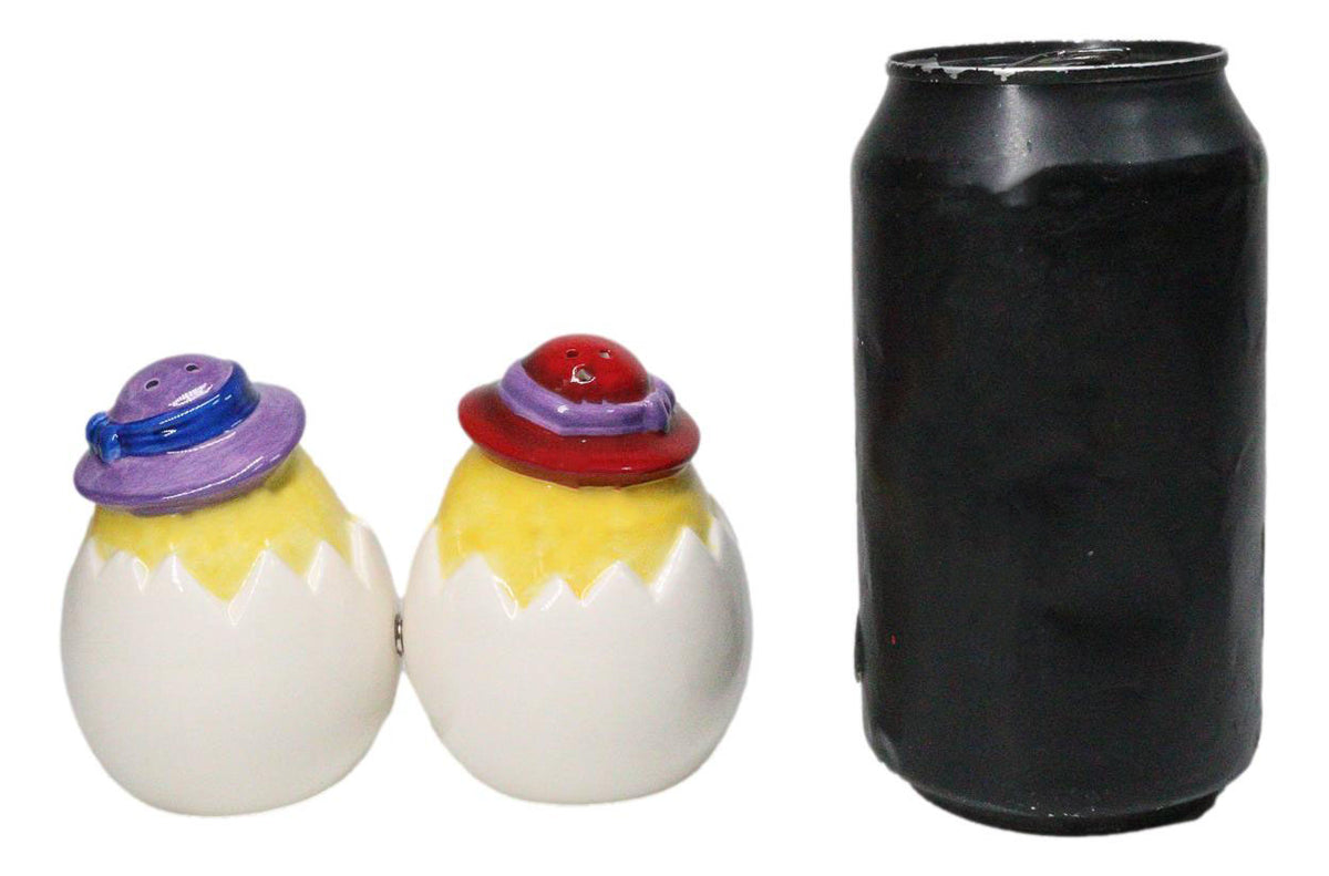 Chicks Rule Yellow Chickens Breaking Our Of Egg Salt And Pepper Shakers Set